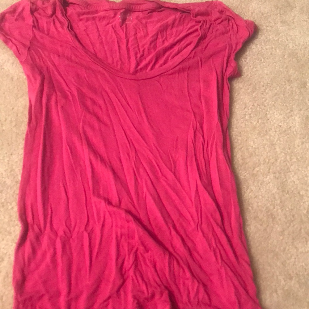 Short sleeve pink top